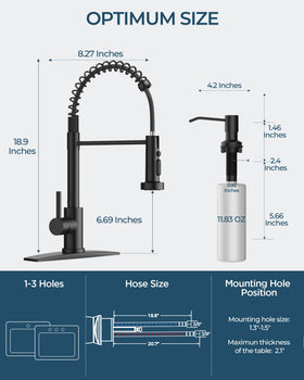 FORIOUS stainless steel faucet close-up showing durable finish.