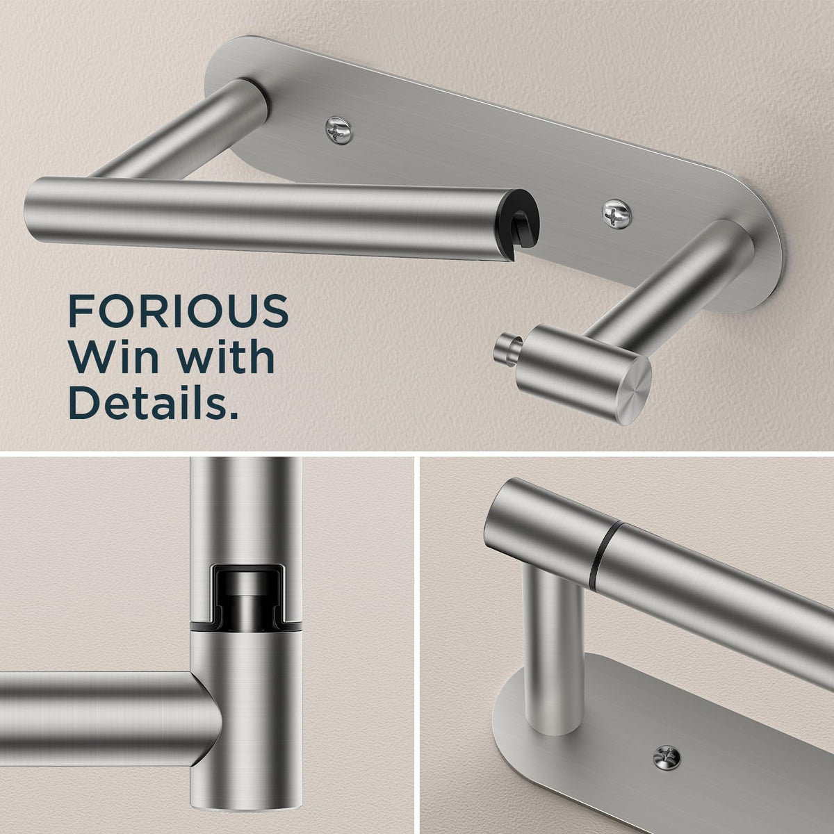 FORIOUS SUS304 stainless steel construction resists humidity and rust.