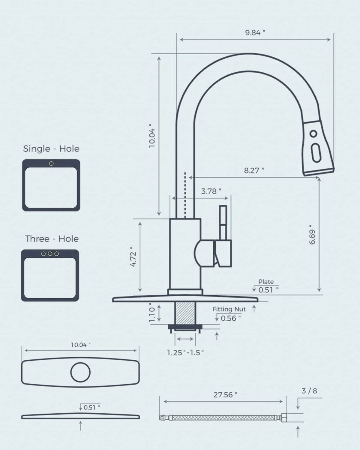 FORIOUS SUS304 stainless-steel construction ensures durability and safety