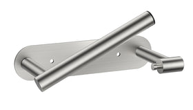 FORIOUS toilet paper holder with brushed nickel finish, stylish and organized.