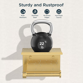 FORIOUS brushed-gold look adds contemporary style to any bathroom.