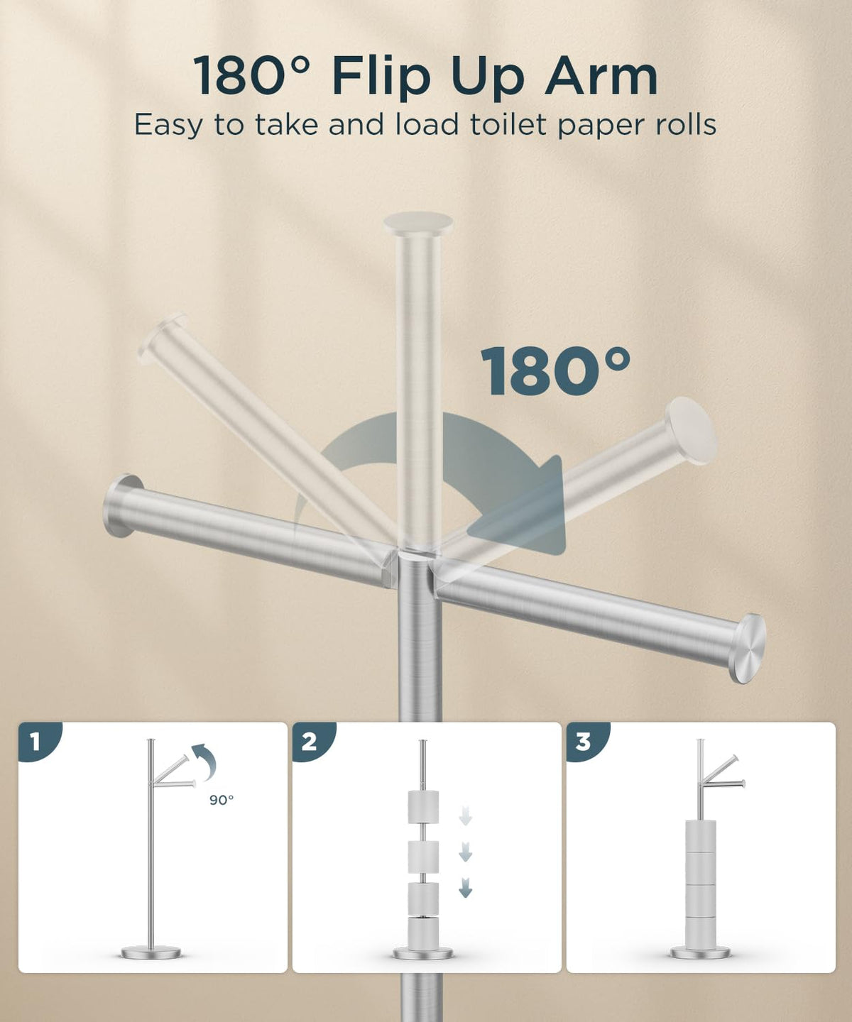 FORIOUS 6.5-inch bar fits most roll sizes for convenience.