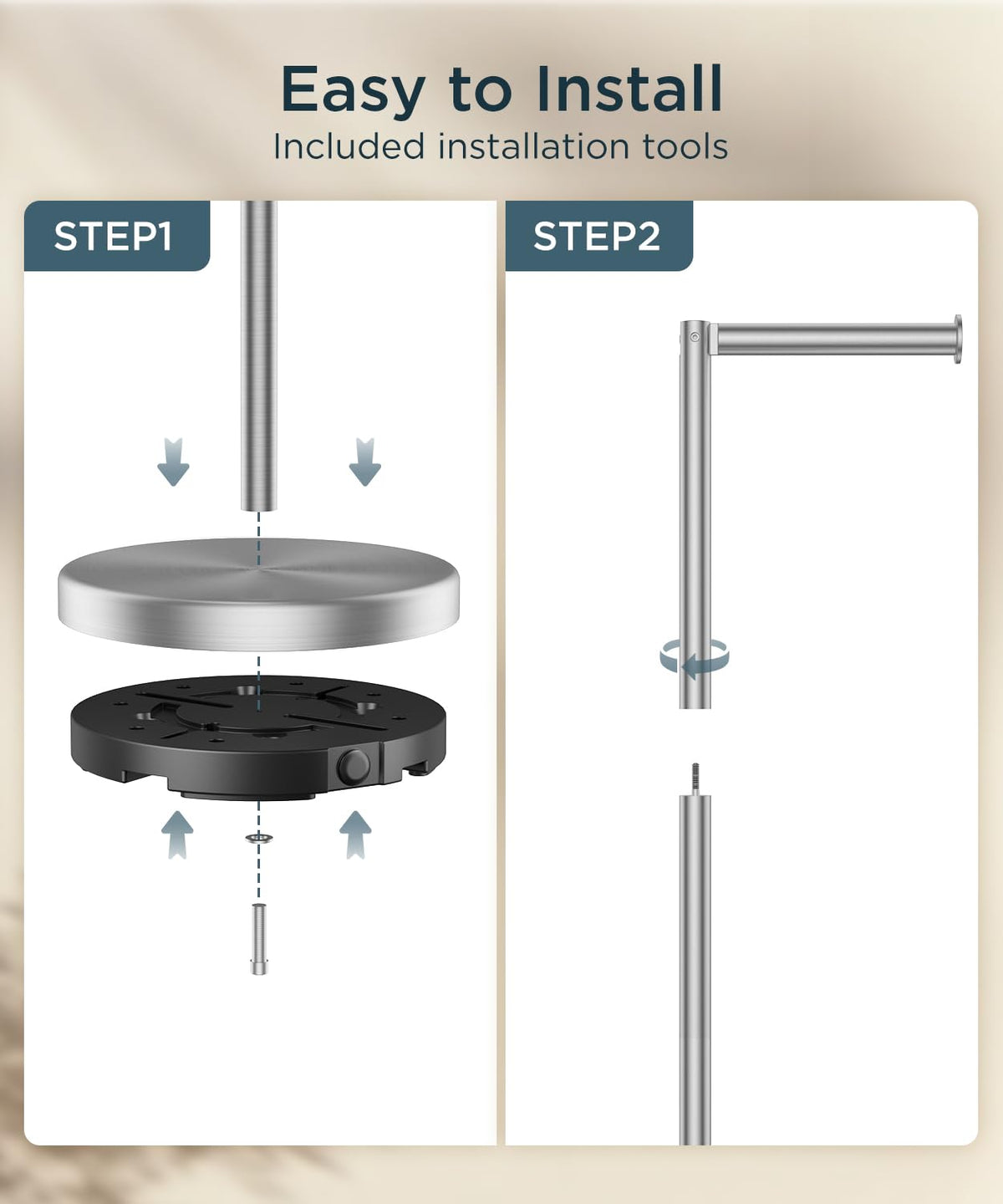 FORIOUS weighted base prevents tipping and wobble.