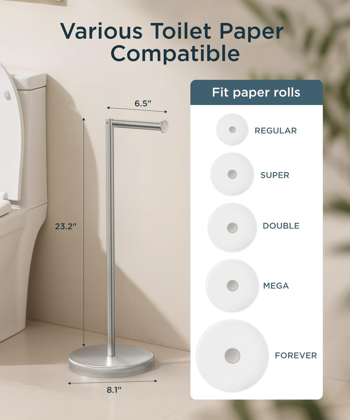 FORIOUS space-saving design suits compact bathrooms.