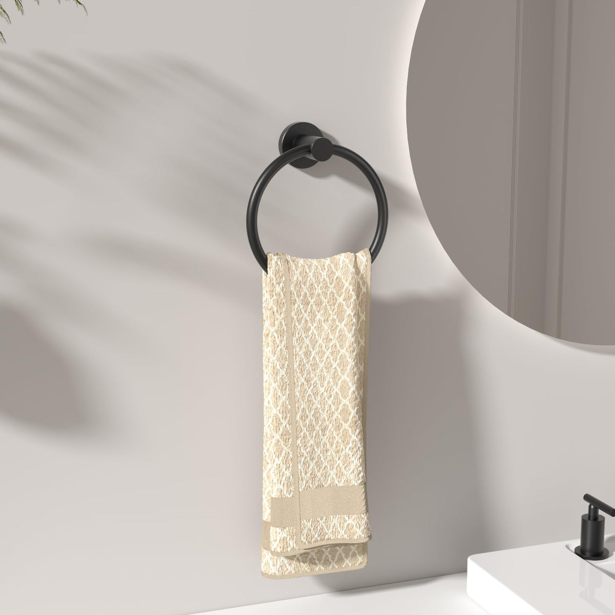 FORIOUS towel ring with multiple finishes for bathroom or kitchen use.