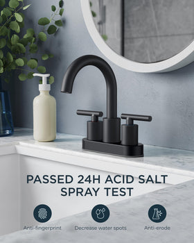 Forious two-hole centerset installation suitable for many baths