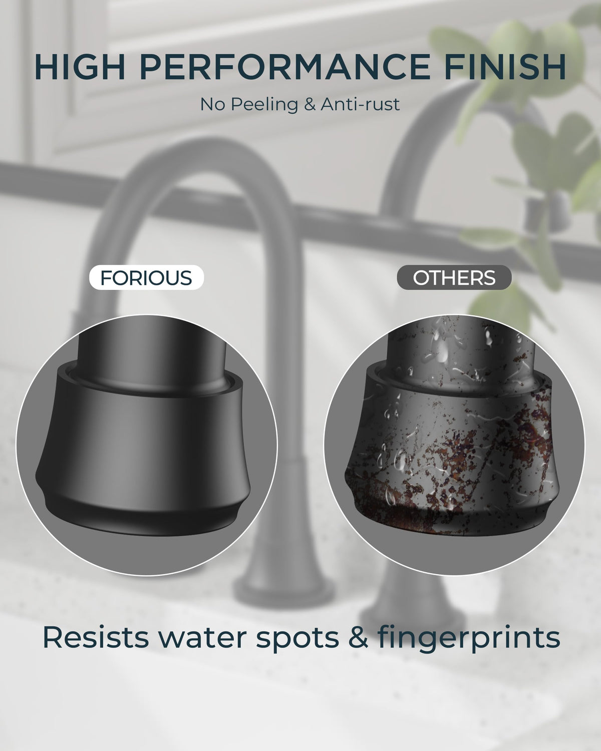 FORIOUS 3-8 thread connection supports secure US plumbing