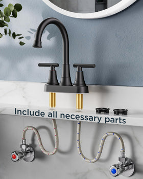 FORIOUS versatile matte black faucet fits many bathroom decors