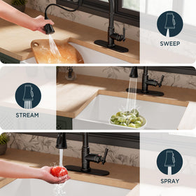 FORIOUS 360-degree rotation provides full sink coverage for multitasking