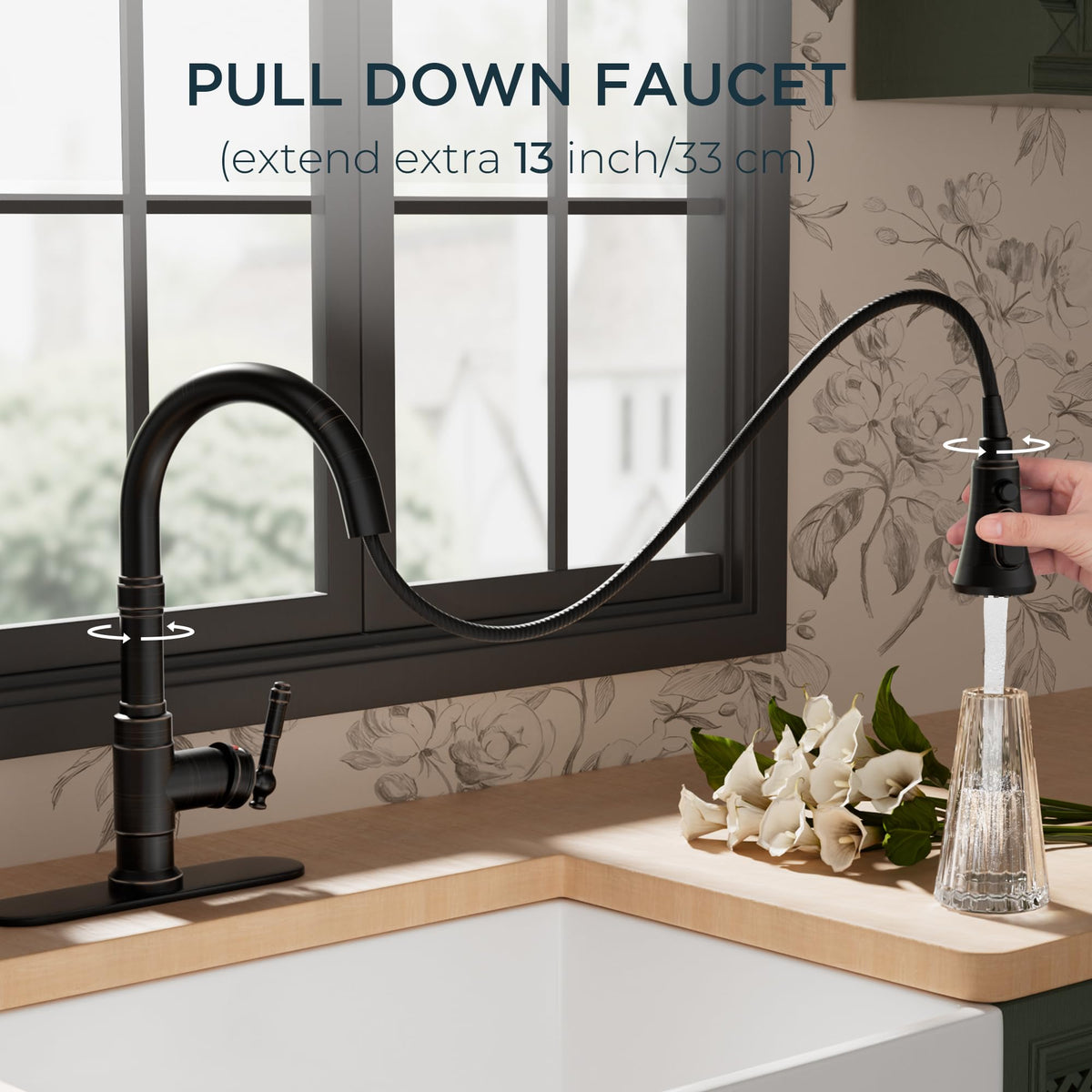 FORIOUS oil rubbed bronze finish adds timeless appeal and durability