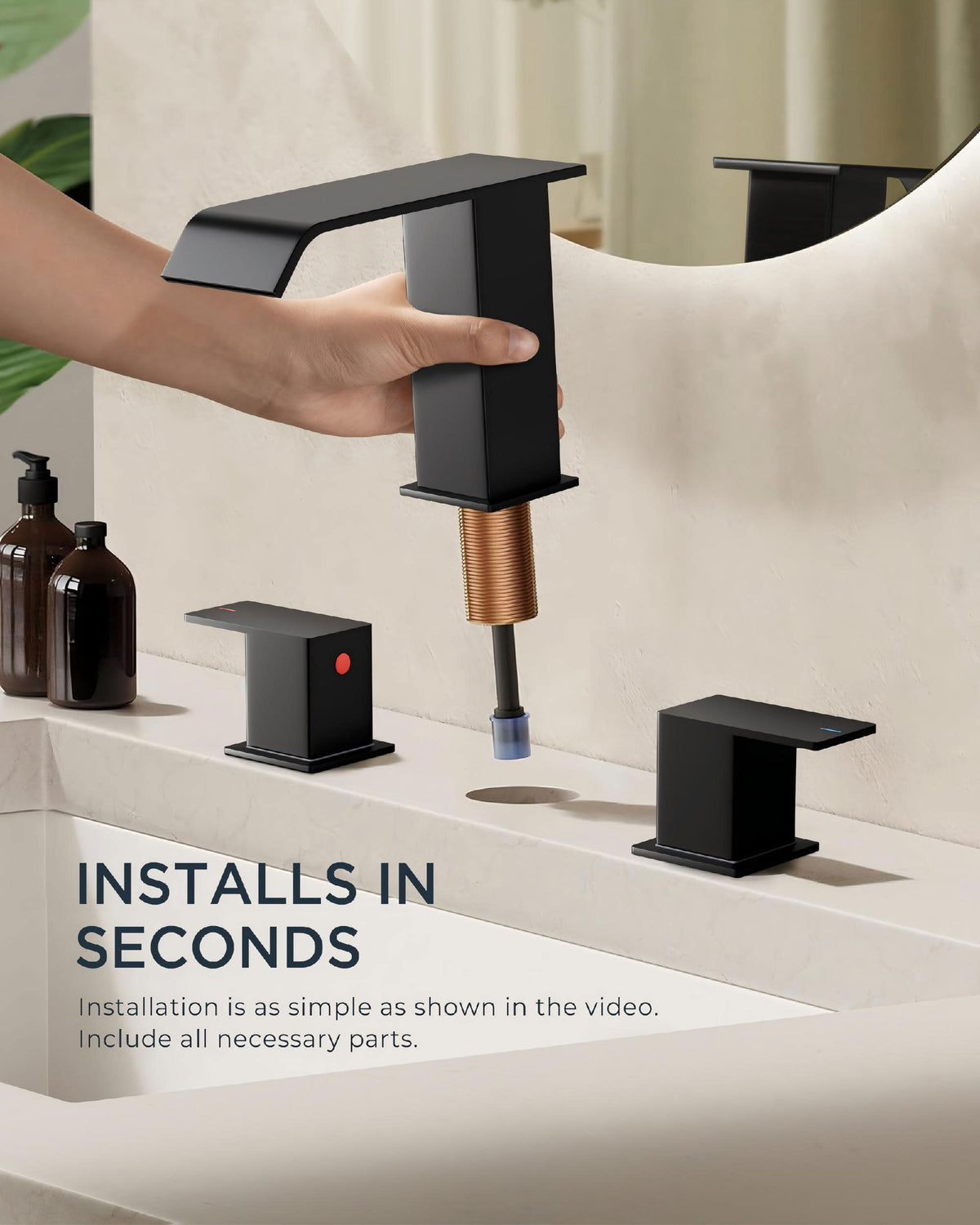 FORIOUS waterfall spout design showcases smooth water flow for daily use