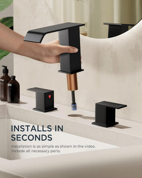 FORIOUS waterfall spout design showcases smooth water flow for daily use