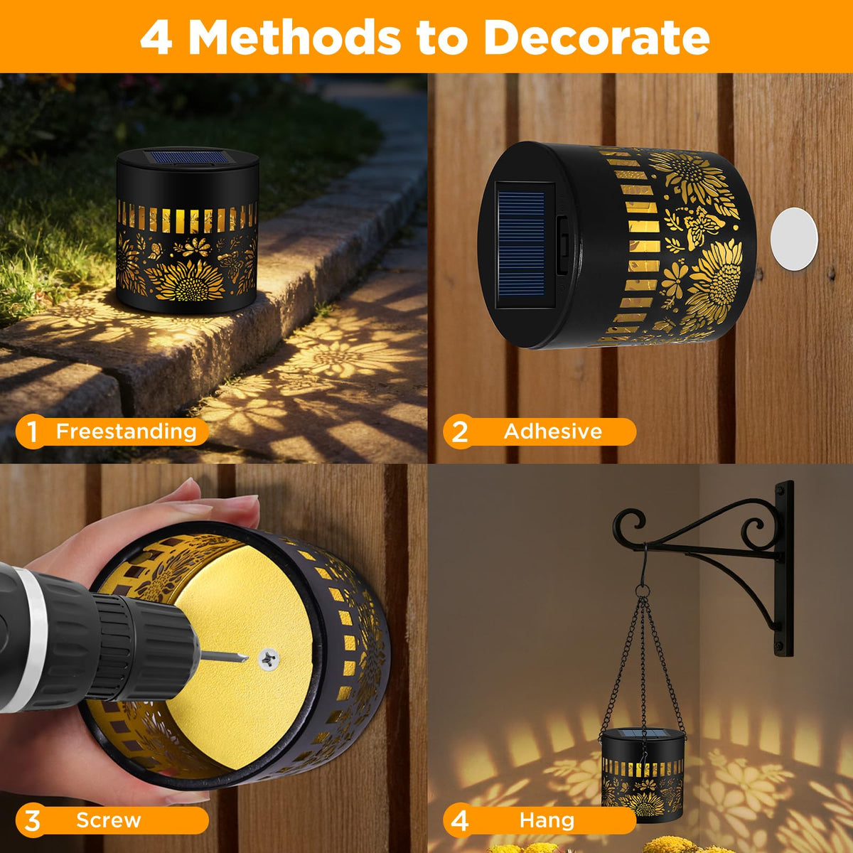Forlivese metal build light features durable laser-cut frame.