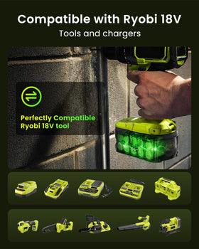 FORNERGY battery compatible with Ryobi ONE+ tools for versatile projects