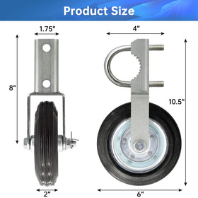 ForoGore gate wheel installation shown as easy and pre-assembled