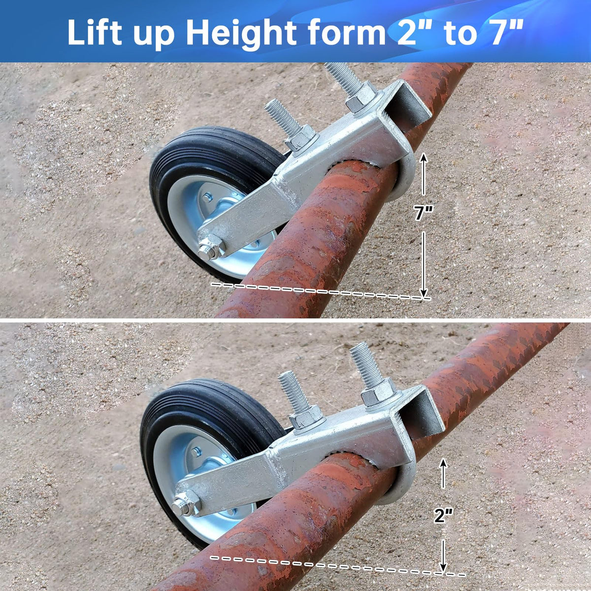 ForoGore gate wheel works on grass and gravel across varied terrain