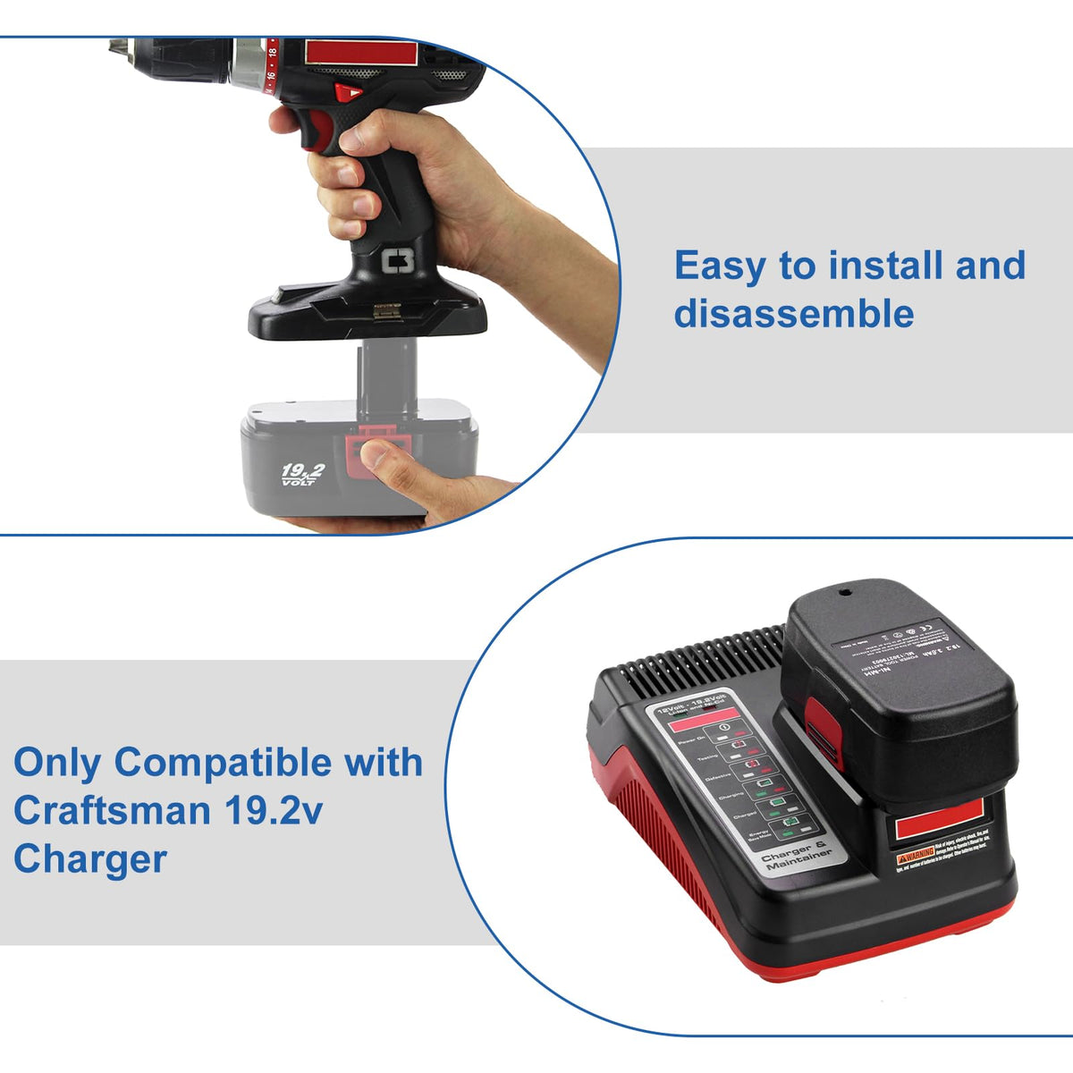 Forrat battery not original but designed for comparable performance.