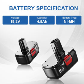 Forrat upgraded 4500mAh battery pack side view; easy swap.