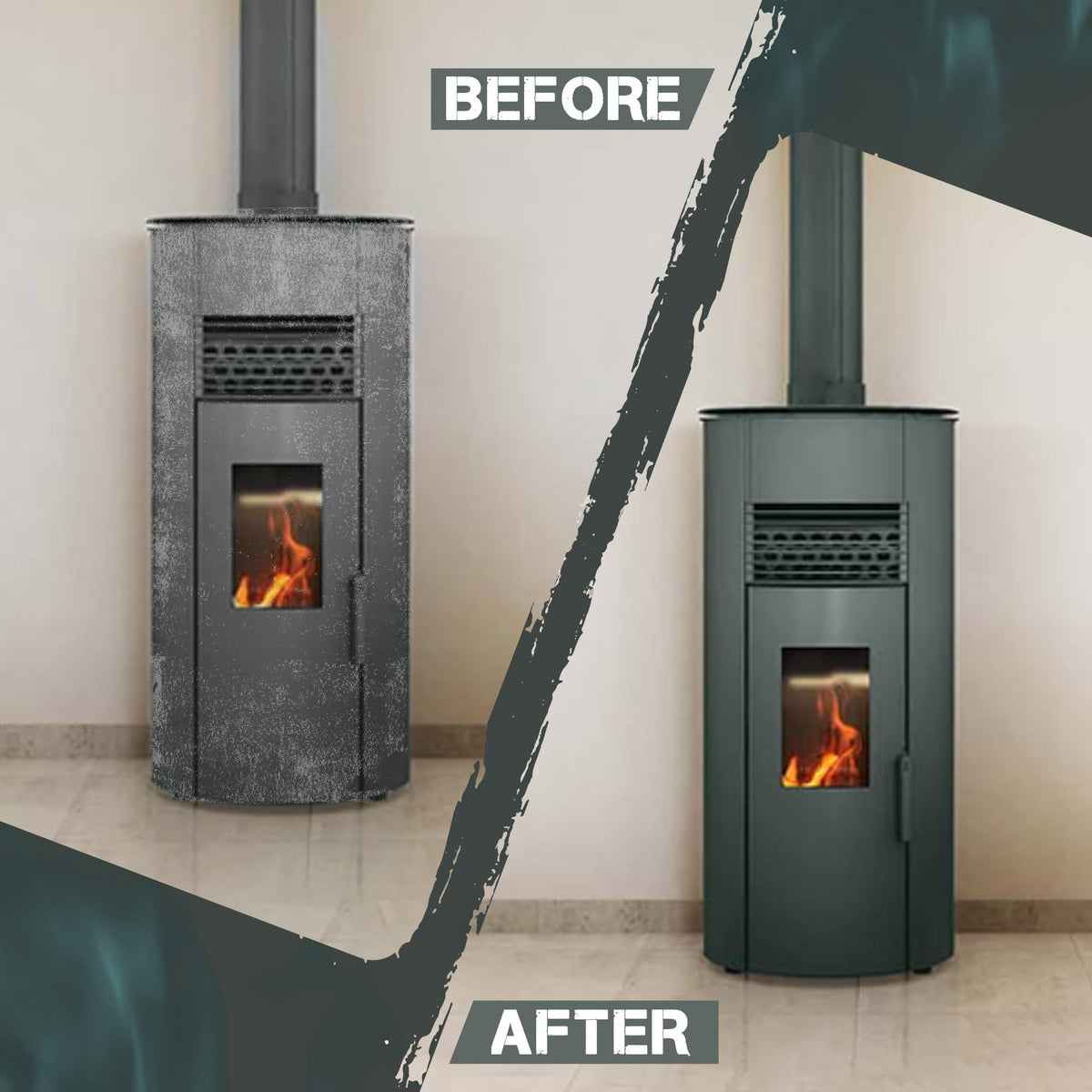 Forrest Paint Stove Bright application technique guides smooth, even coverage