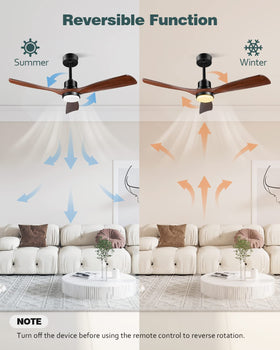Forrovenco quiet operation ceiling fan under 25dB for restful spaces.