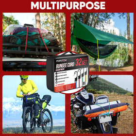 FORTEM tarp clips included for secure outdoor tarps and fast setup.