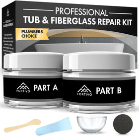FORTIVO white porcelain repair kit box for quick home surface restoration.