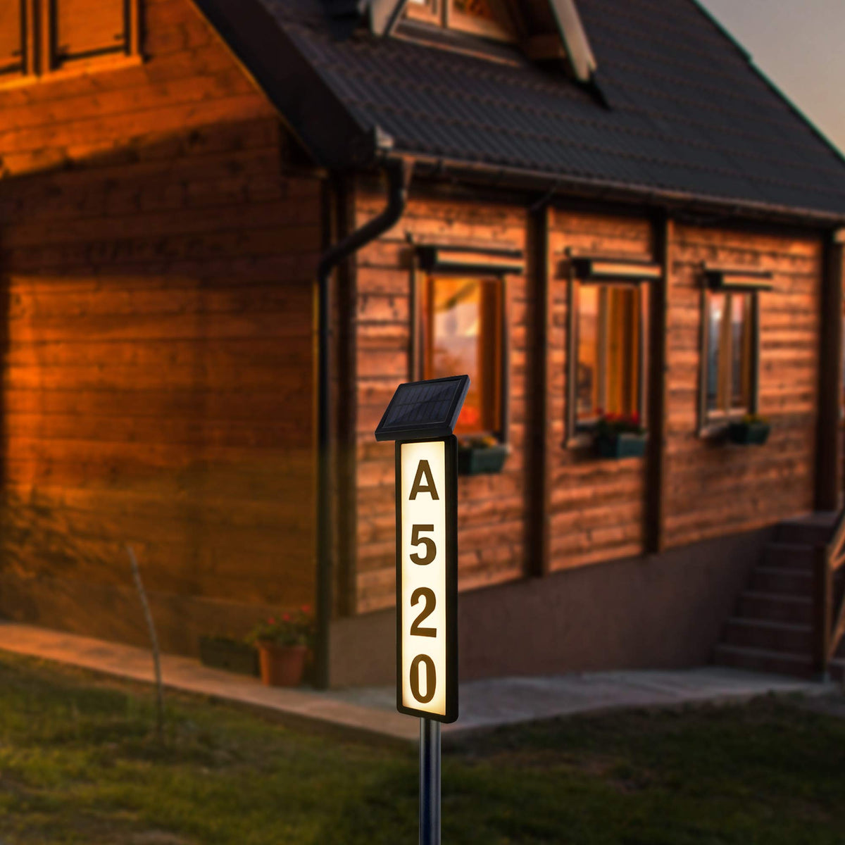 FORUP IP44 waterproof address sign stands up to rain and snow.