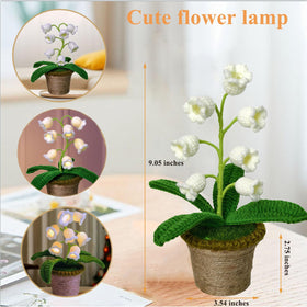 Forvermand Lily of the Valley Lamp provides night glow for bedroom or desk areas.