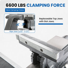Forward CR40A pipe jaws securely grip tubing from 0.5 to 3.5 inches
