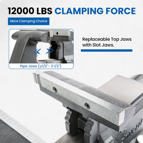 Forward CR80A offers 12000 lbs clamping force for heavy-duty tasks.