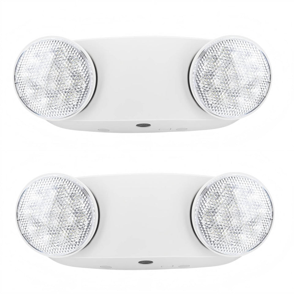Forzolit RMC dual-head emergency light with tilt for broad corridor illumination