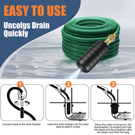 Fosenlion drain bladder kit durable rubber construction for long lasting use