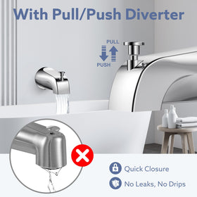 Fosenlion easy-install tools included for DIY tub spout replacement.
