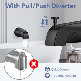 Fosenlion leak-proof slip-fit seal reduces drips and water mess.