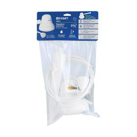 Foset shower head with a 5 ft hose for flexible installation