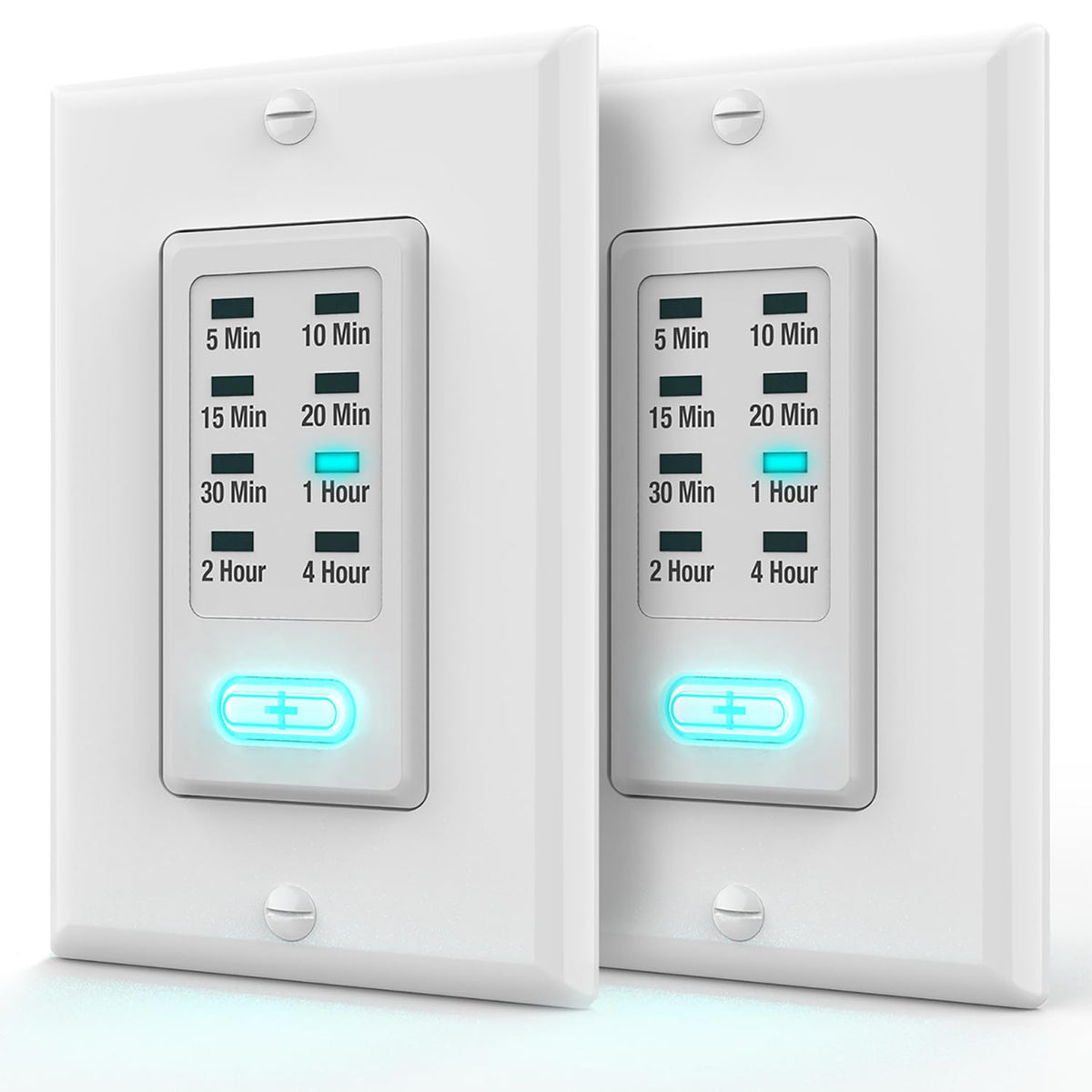 Fosmon countdown timer switch front view showing the clean profile for energy control