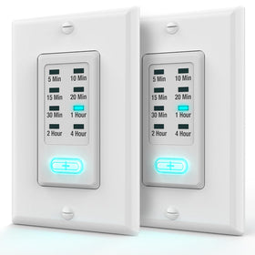 Fosmon countdown timer switch front view showing the clean profile for energy control