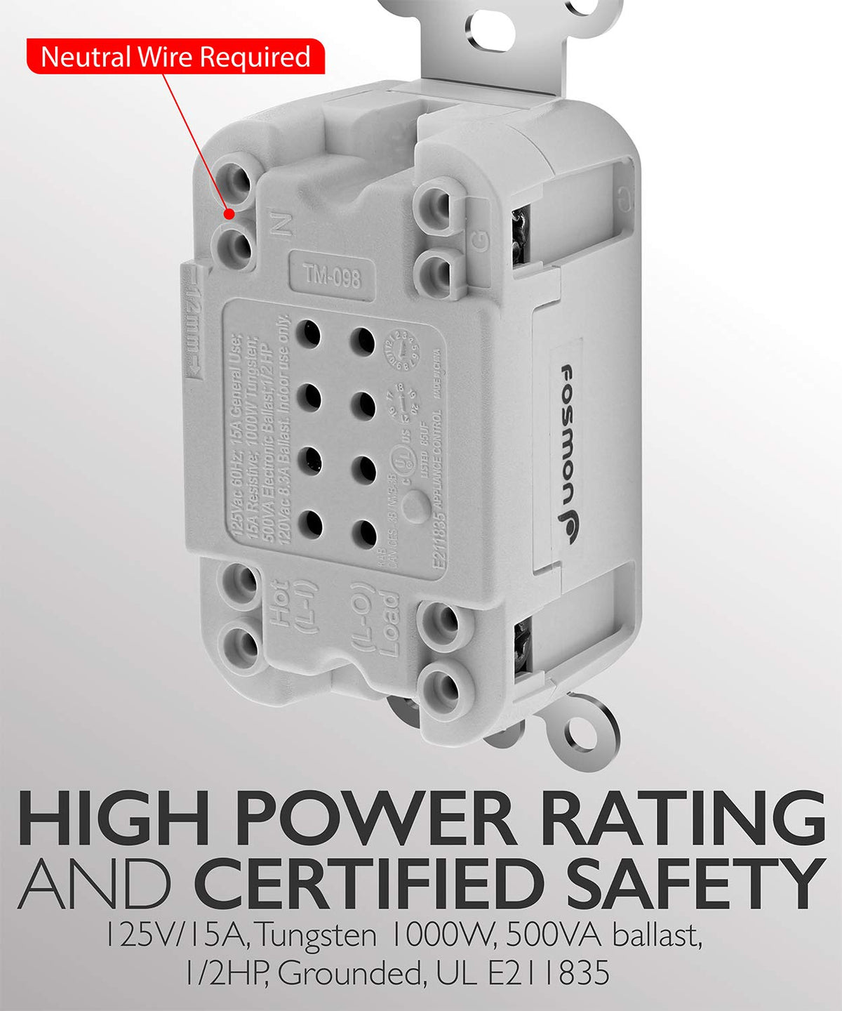 Fosmon countdown timer switch USA-based support and warranty details