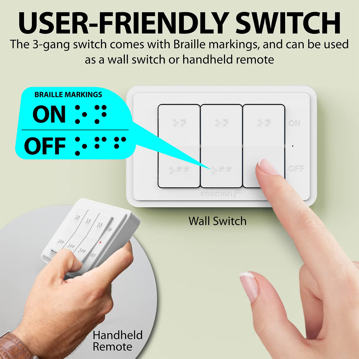 Fosmon duplex outlet fits one or two plugs for flexible setup.