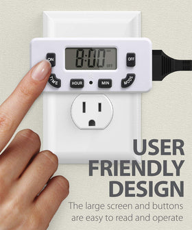 Fosmon timer two-pack view showing compact design.