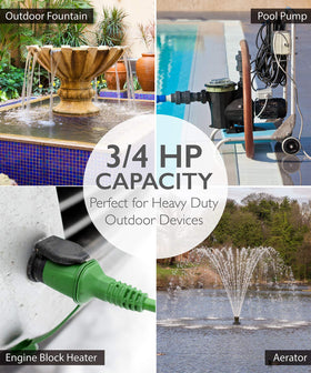 Fosmon UL-listed timer emphasizes safety and quality for outdoor use.