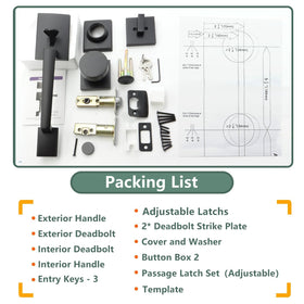 Foswdero lock set with three precision-cut keys for convenient access.