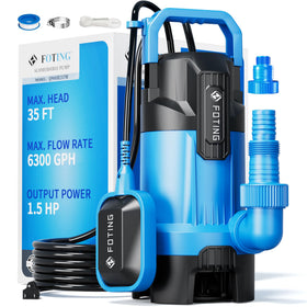 FOTING 1.5HP sump pump body designed for high-volume water transfer.