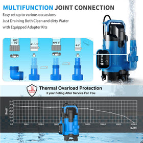 Automatic/manual switch on the FOTING sump pump for mode selection
