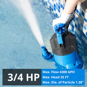 Durable FOTING sump pump body in thermoplastic material