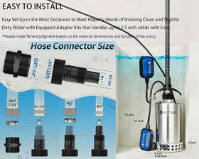 FOTING included adapters simplify quick, flexible setup.