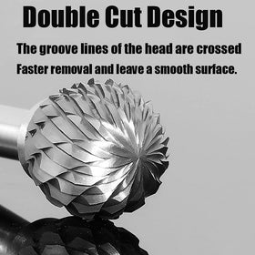FOTYBEI 1/8-inch shank carbide burr ideal for metal and engraving