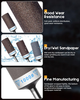 FOTYBEI durable rolled sanding sheet with firm glue resists wear.