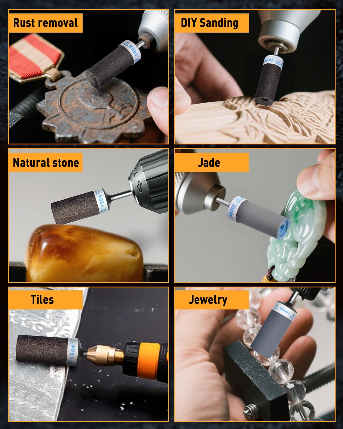 FOTYBEI extended sanding rod head boosts reach and stability.