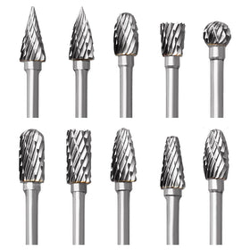 FOTYBEI tungsten carbide burr set for woodworking, smooth carving and detail work